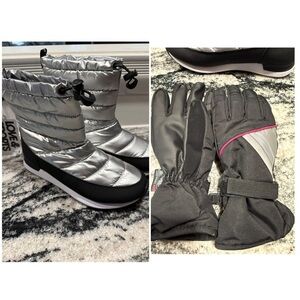 NWT Women's Winter Boots and gloves bundle! 2 for the price of 1. Size 8
